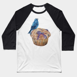 Indigo Blueberry Muffin Baseball T-Shirt